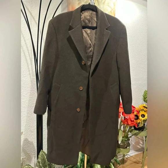 Calvin Klein Brown Coat Men's Size 38 - Picture 1 of 14